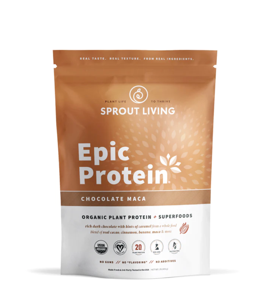 Proteína Vegana Sproutliving: Chocolate-Maca