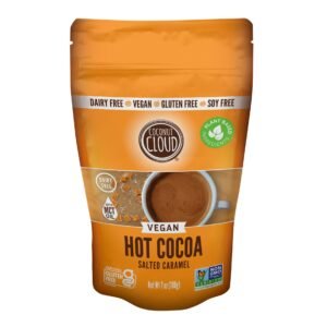Cocoa vegana con sabor a caramelo salado Coconut Cloud 198g