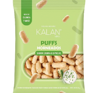 PUFF HORNEADOS SABOR CREMA Y ESPECIAS 50G KALAN BS